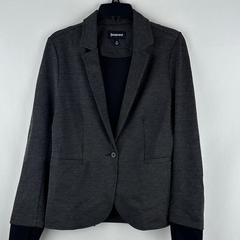 Betabrand Active Herringbone Blazer